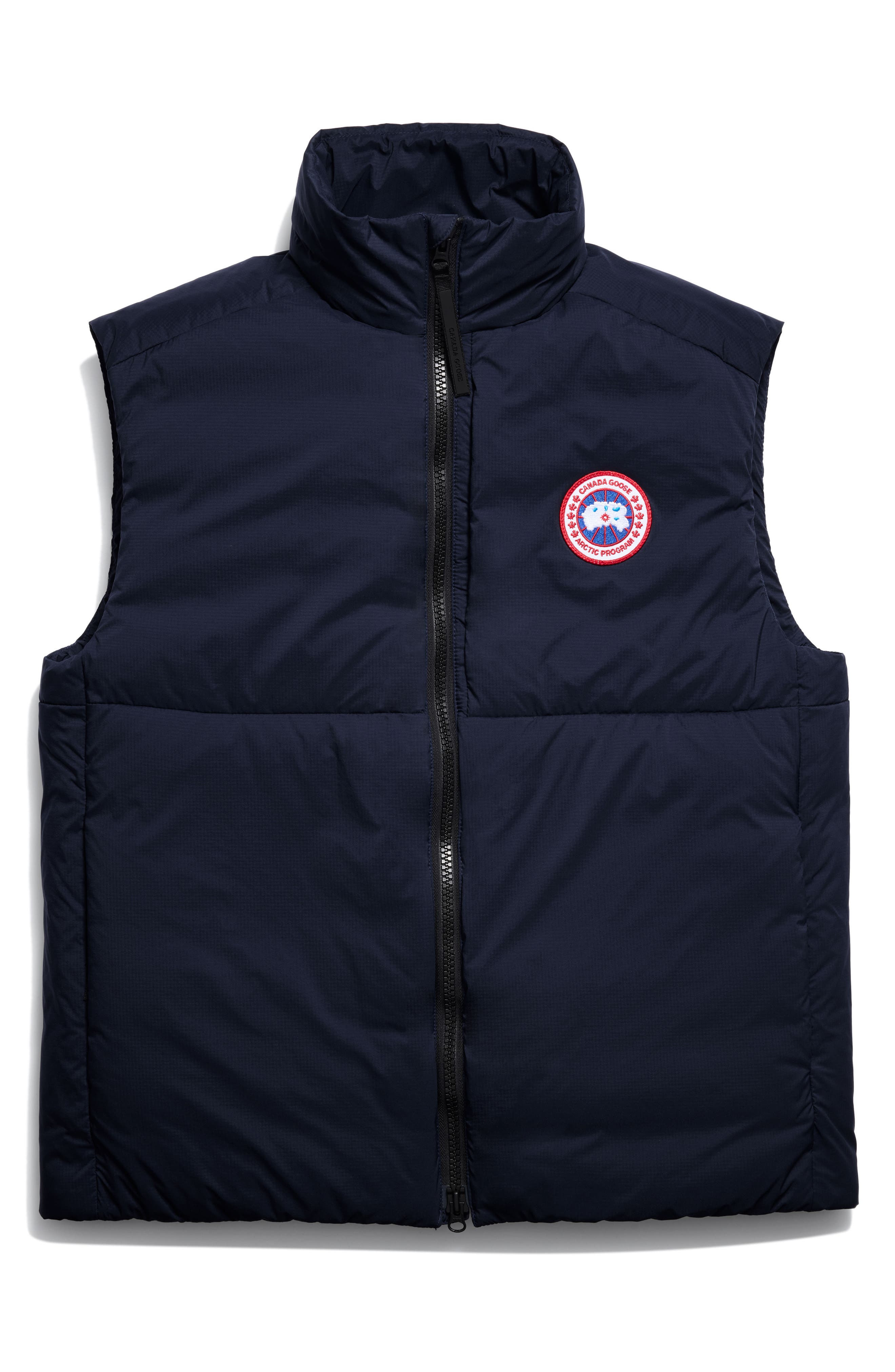 Canada Goose Lodge Packable 750 Fill Power Down Vest in Atlantic Navy - 4