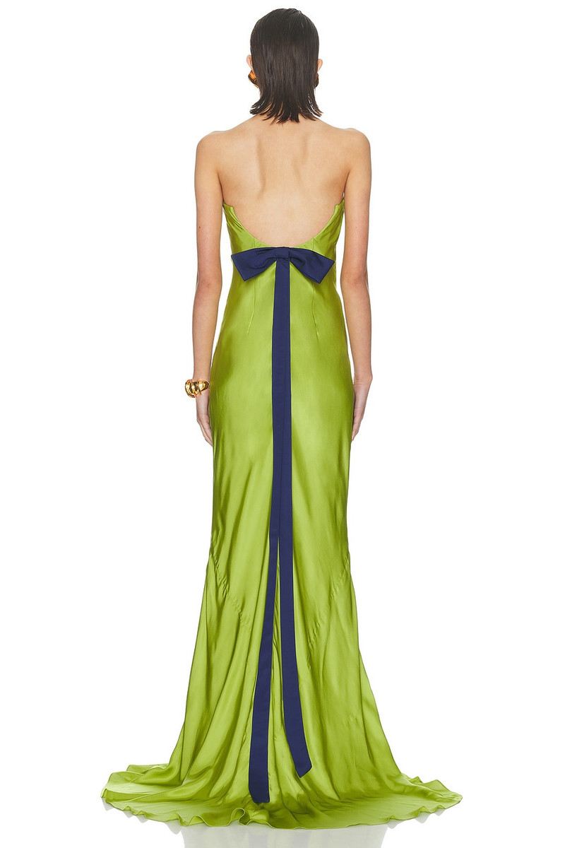 Alejandra Alonso Rojas Open Back Gown With Bow outlook