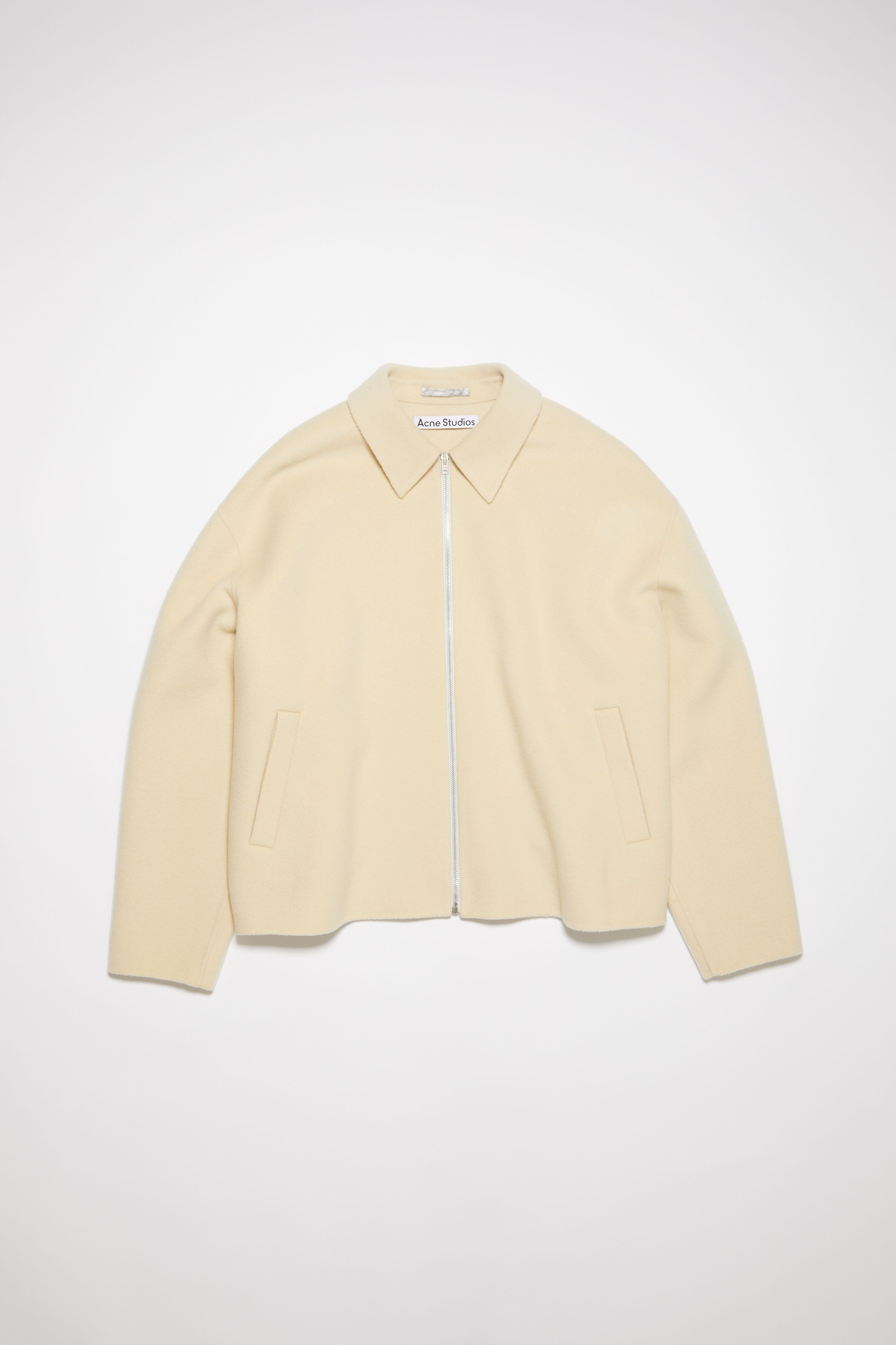 Acne Studios Wool zipper jacket - Oat beige | REVERSIBLE