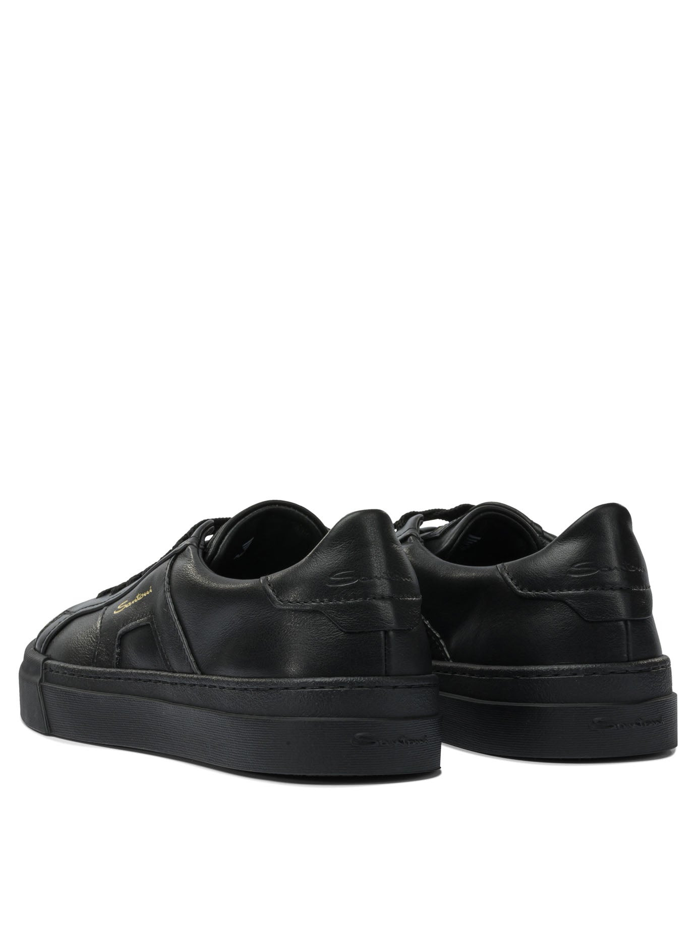 Double Buckle Sneakers & Slip-On Black - 4