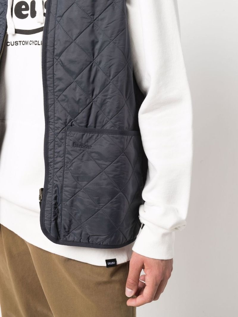 quilted pouch-pocket gilet - 5