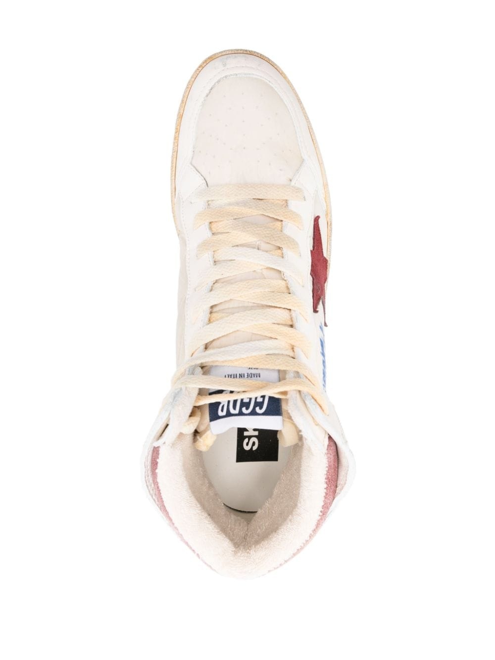 Sky Star logo-embellished leather sneakers - 4