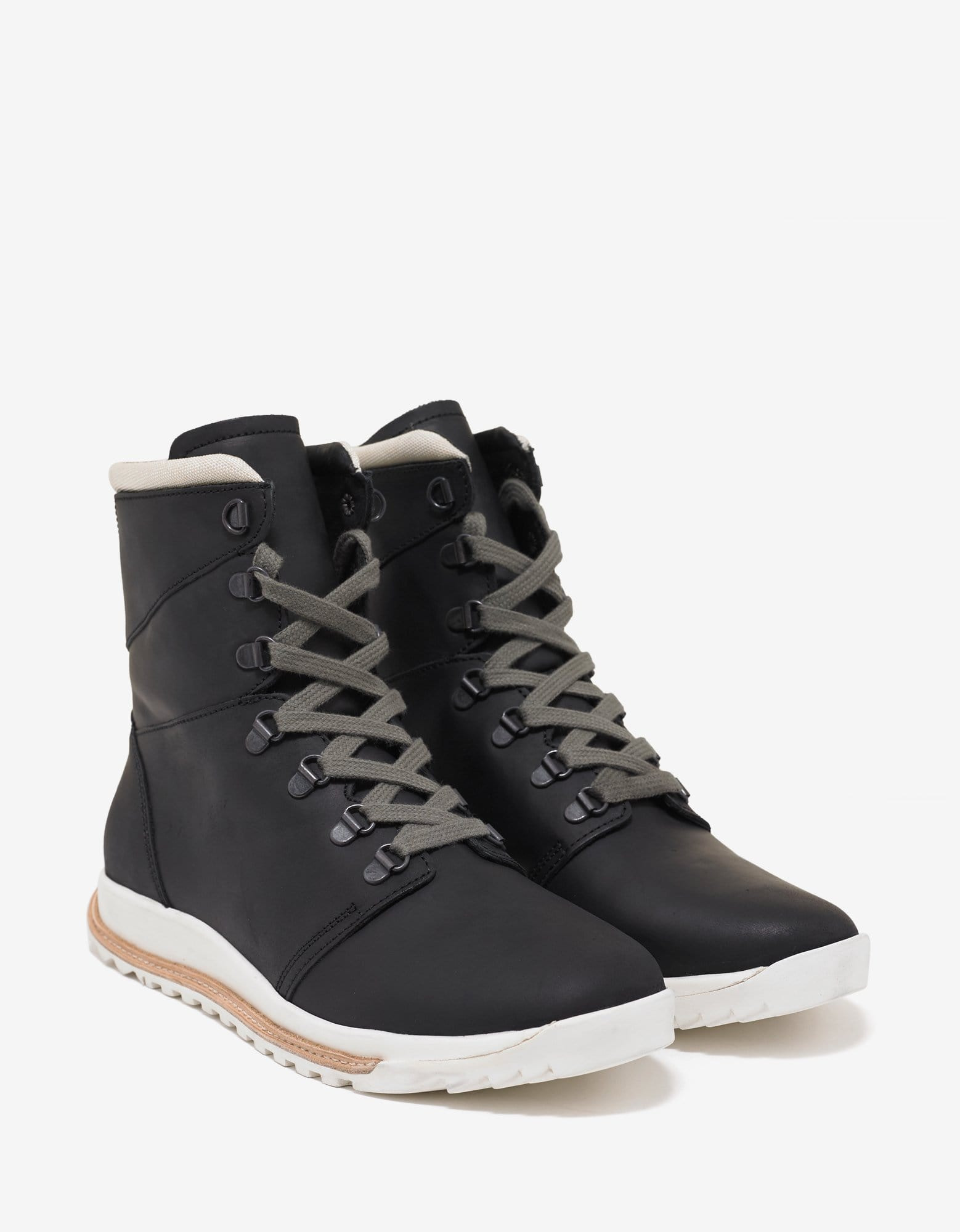 Rick Owens Lace Up Dirt Grafton Black Boots - 1