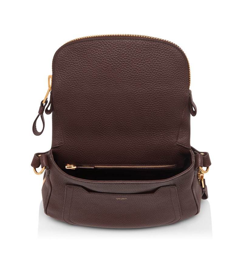 GRAIN LEATHER JENNIFER MEDIUM DOUBLE STRAP BAG 4