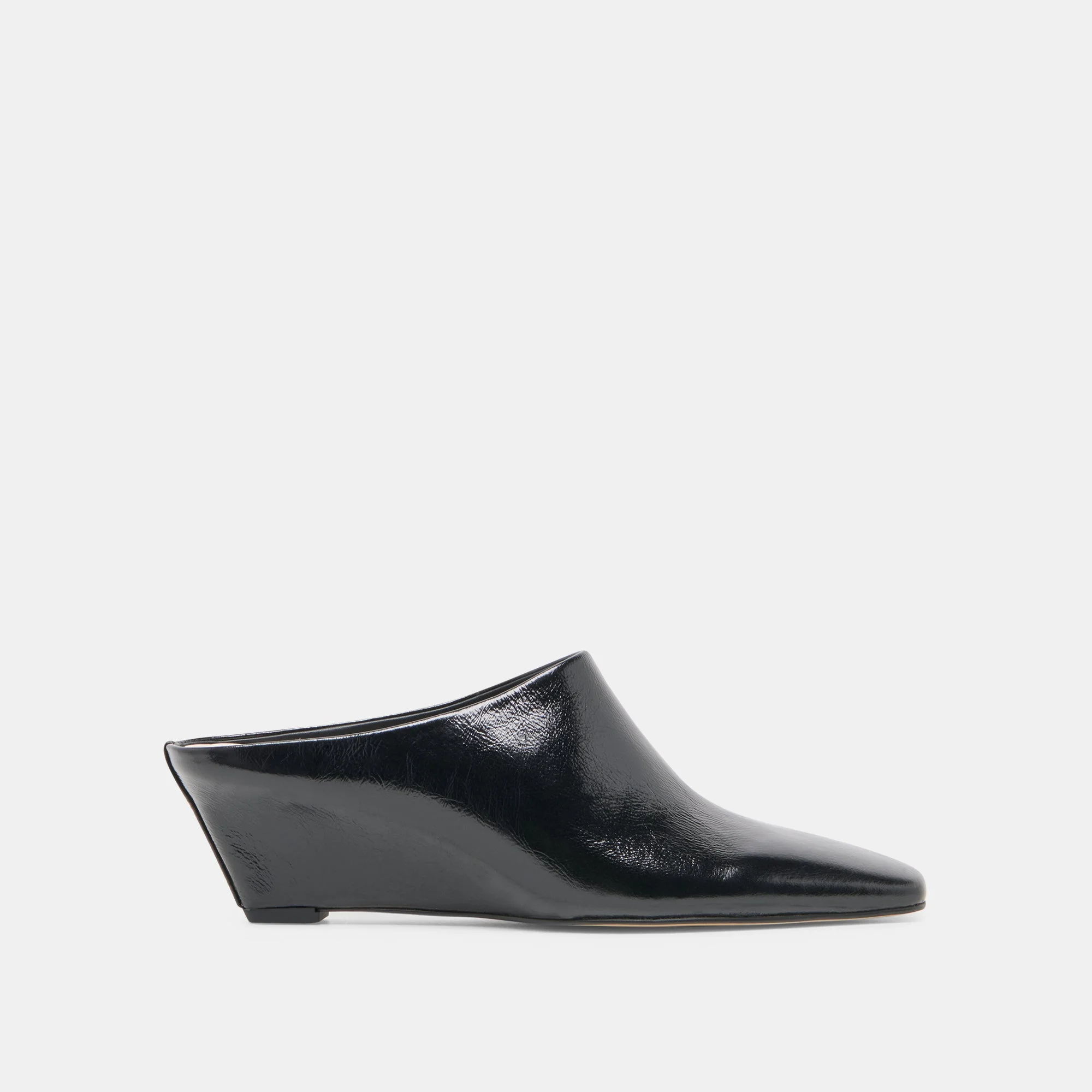 HILAH MULES MIDNIGHT CRINKLE PATENT - 1