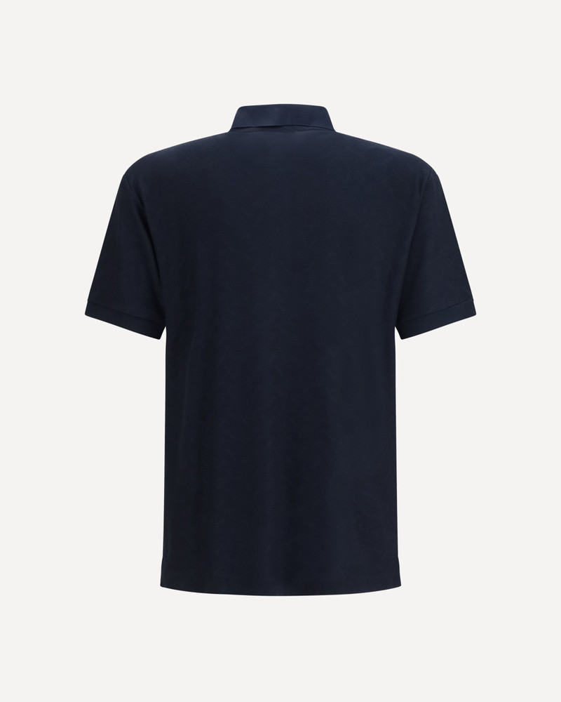 GIORGIO ARMANI Viscose and polyester polo Shirt outlook