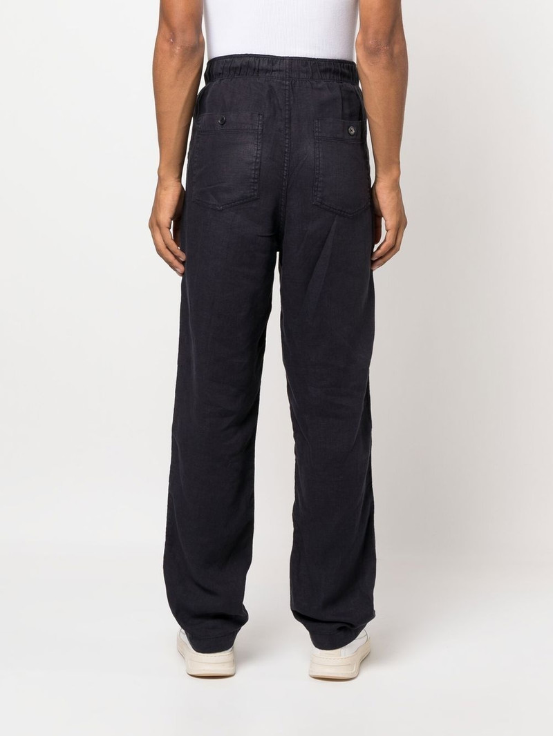 Pixel drawstring straight-leg trousers 4
