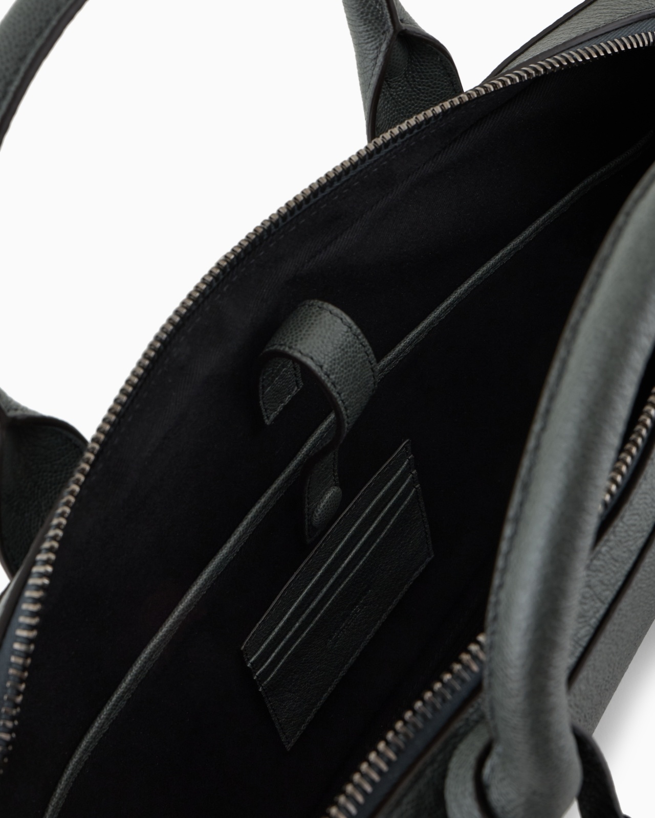 PEBBLED LEATHER BRIEFCASE - 4