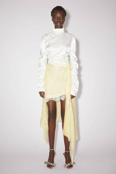 Acne Studios Draped asymmetric skirt - Cream beige outlook