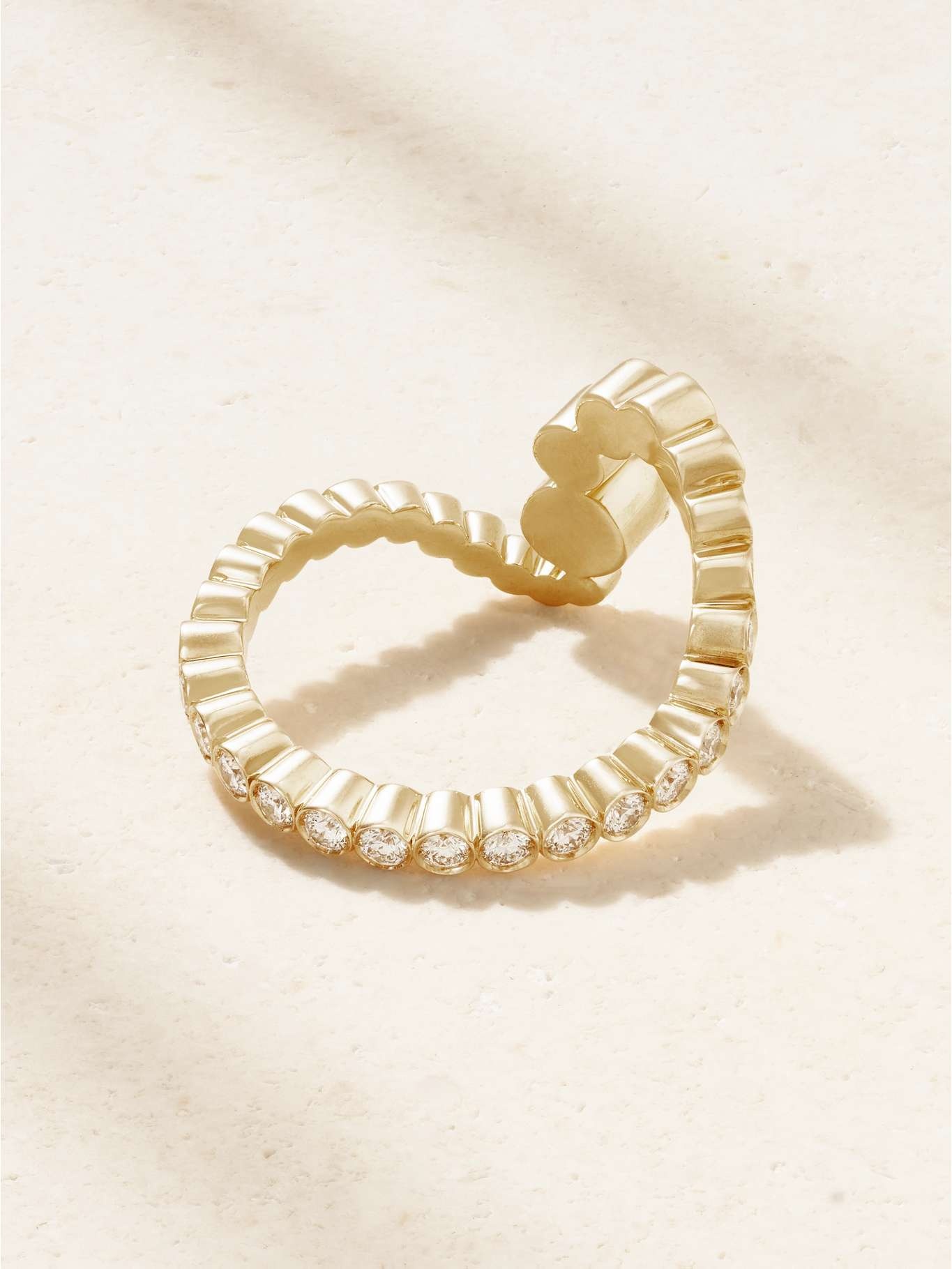 Ocean Ensemble 18-karat recycled gold diamond ring Gold - 3