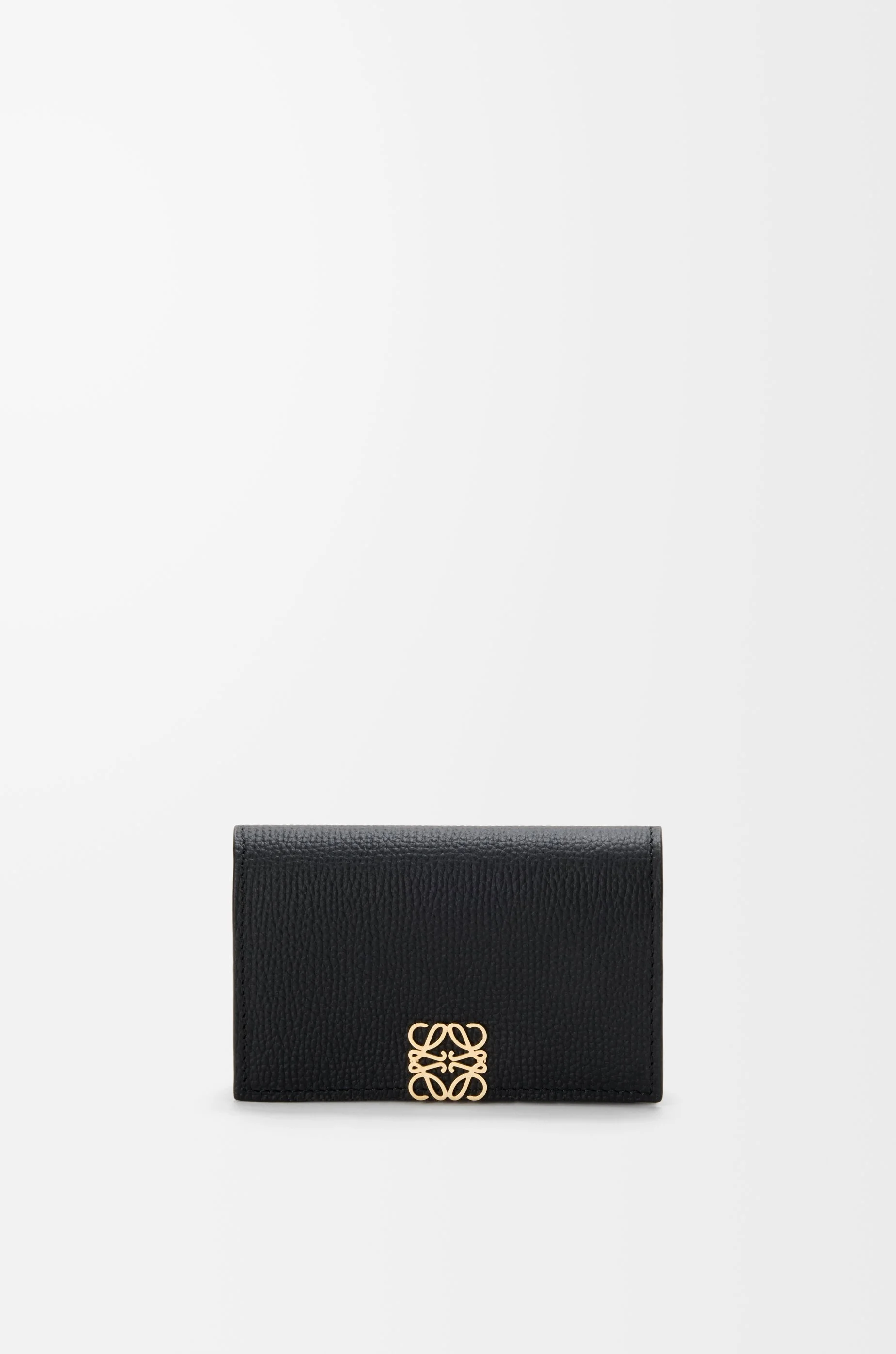 Anagram business cardholder in pebble grained calfskin - 1