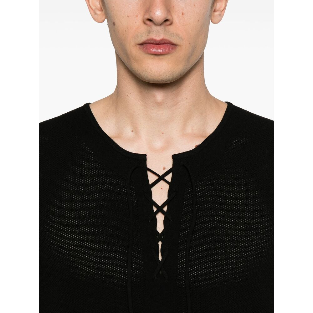 Dries Van Noten Black T-Shirts & Vests - T-Shirts Men - 3