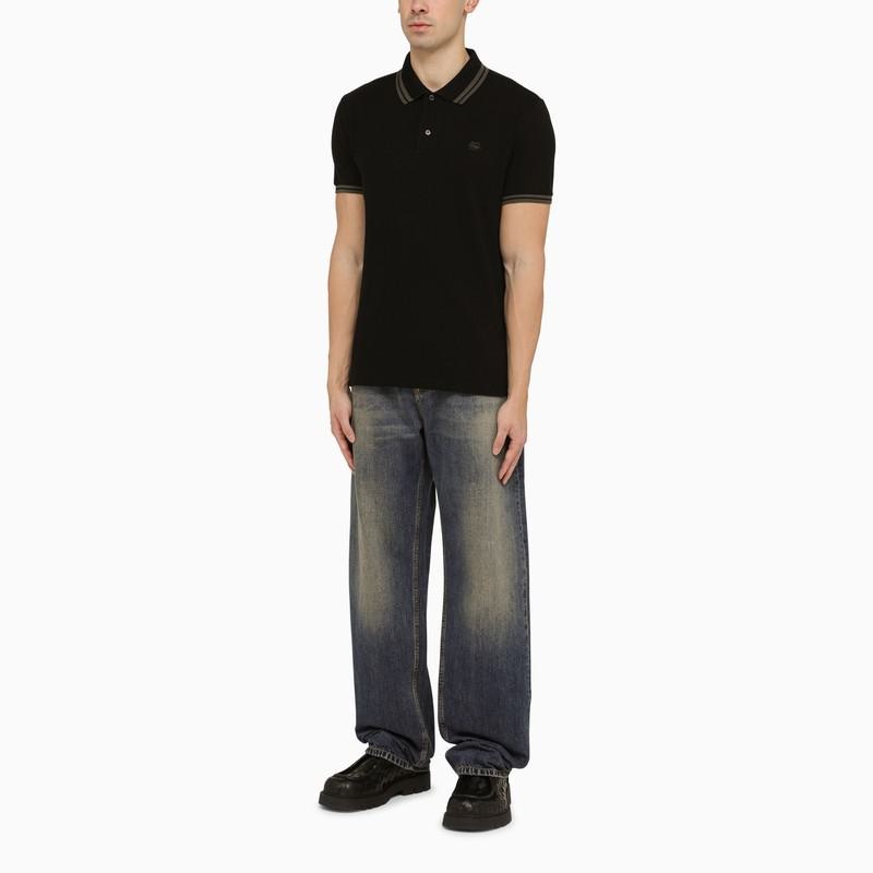 ETRO SHORT-SLEEVED POLO SHIRT WITH LOGO EMBROIDERY - 3