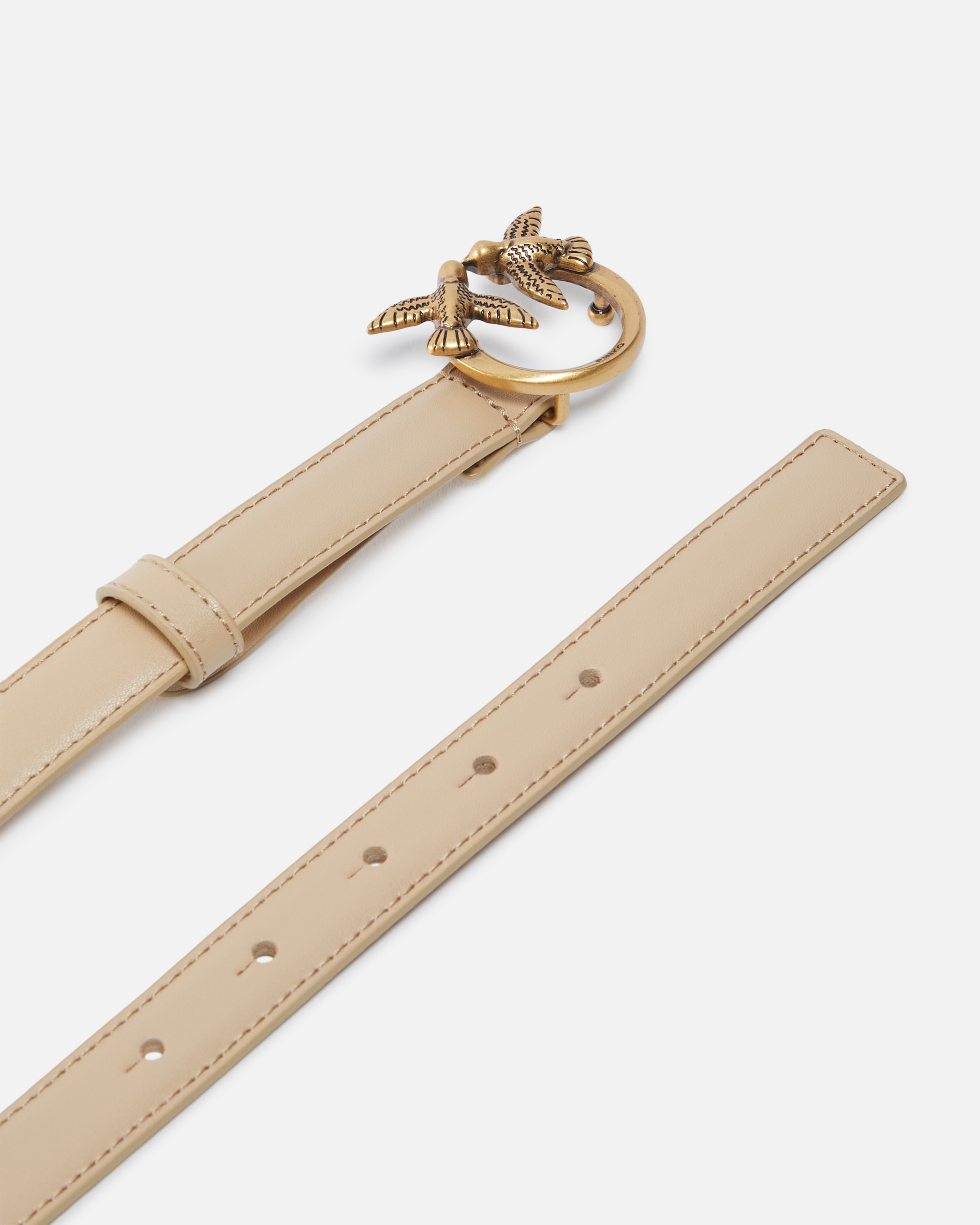 LOVE BIRDS THIN LEATHER BELT 2CM - 3