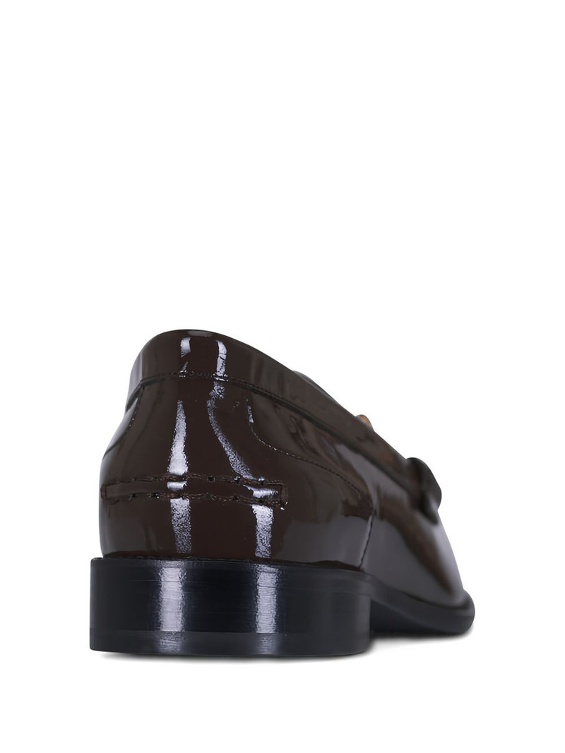 chain-detail leather loafers 3
