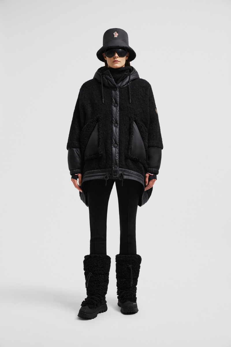 Moncler Wool, Alpaca & Mohair Padded Cape outlook
