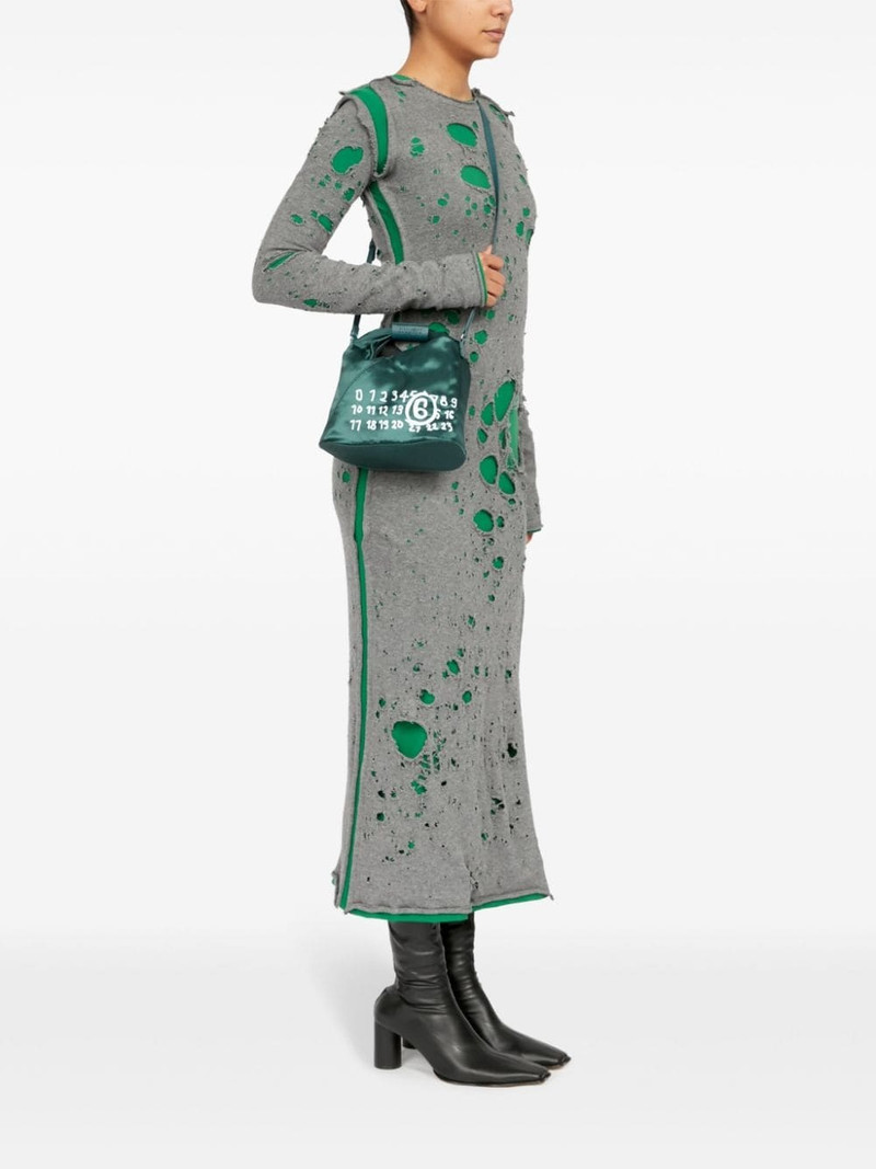 MM6 Maison Margiela Japanese logo-print satin crossbody bag outlook