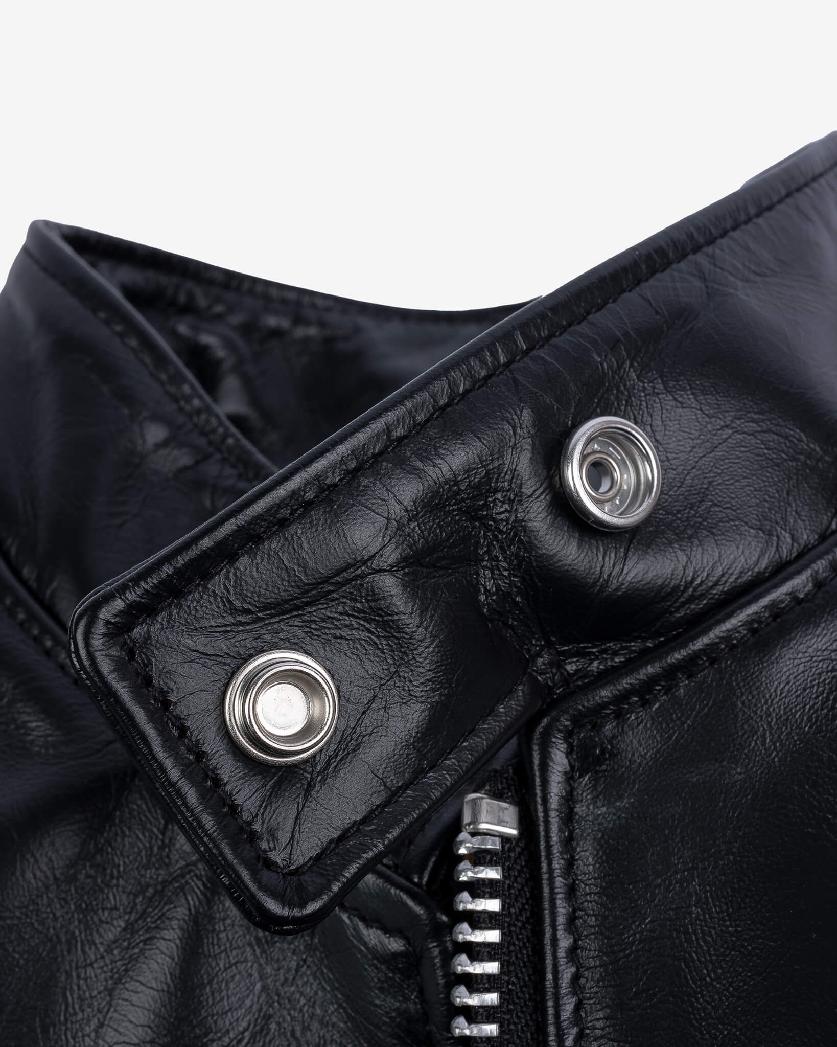 IHJ-35-BLK Japanese Horsehide Rider’s Jacket - Black (Tea-Core Dyed) - 15