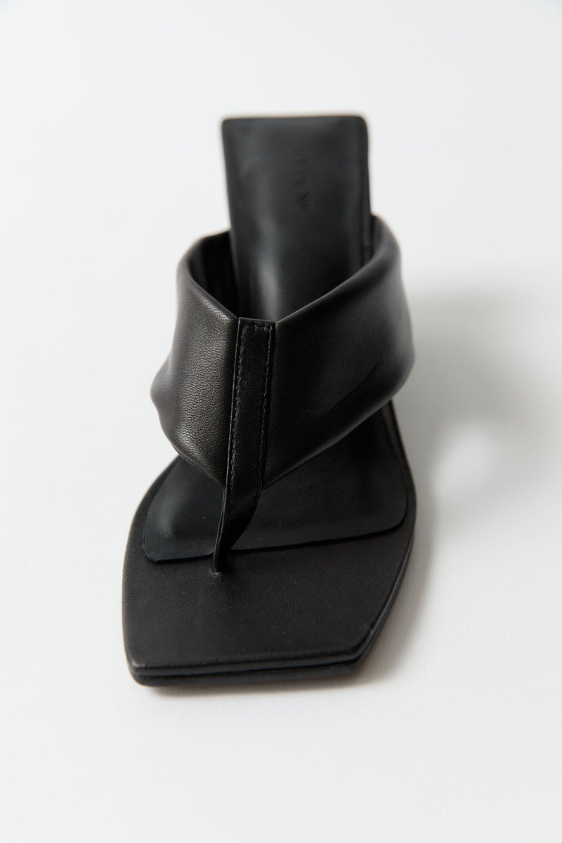 Soft Thong Wedge - Black 1
