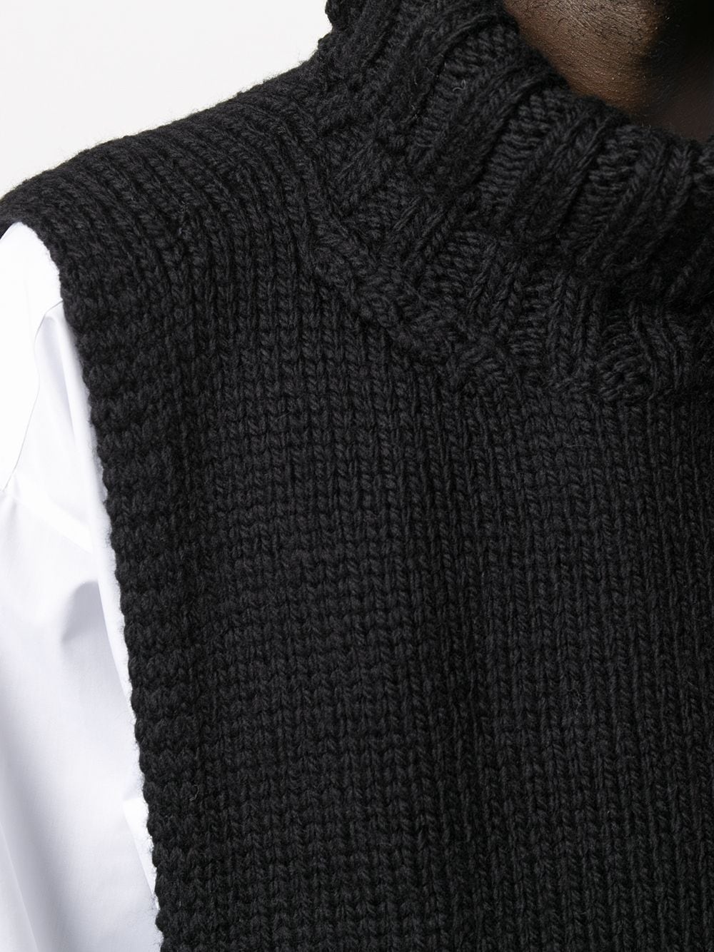 ribbed vest jumper - 5