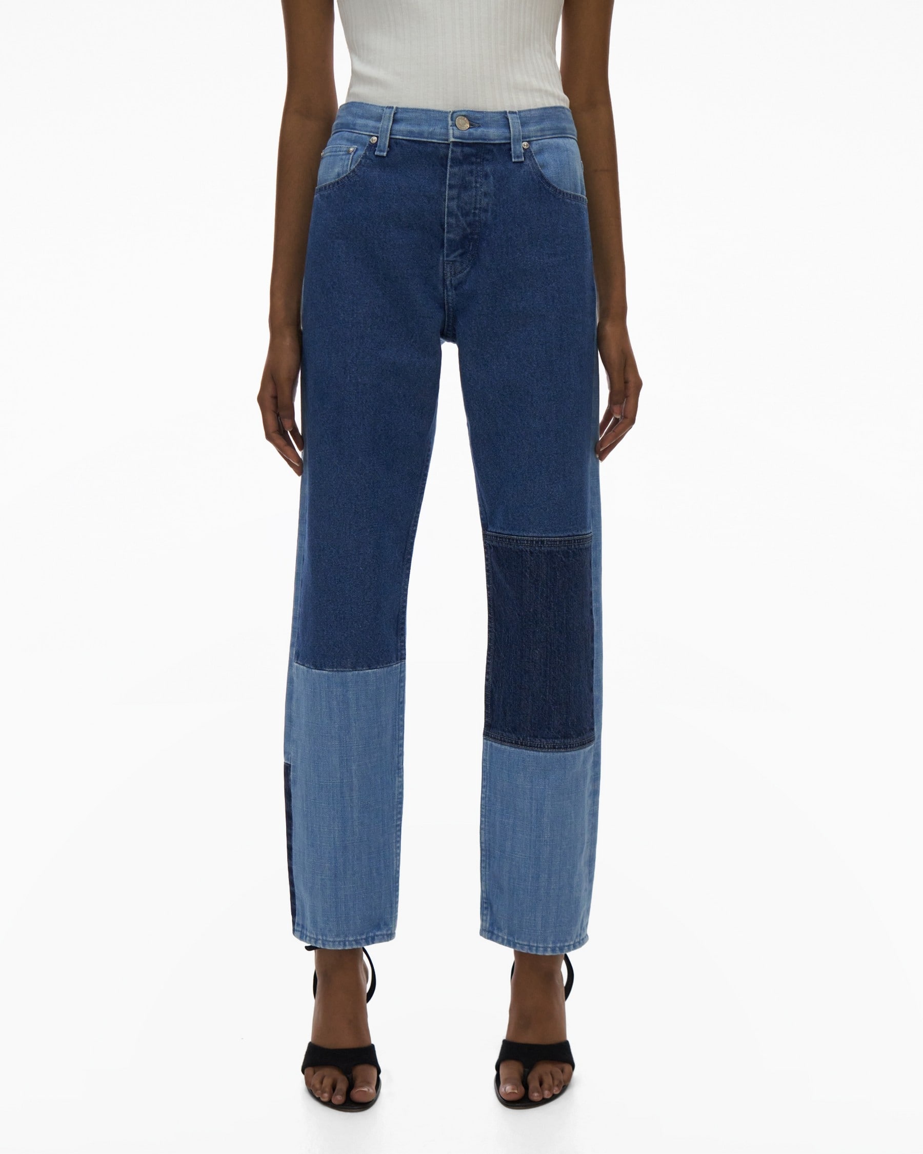 PIECED STRAIGHT PANT - 3