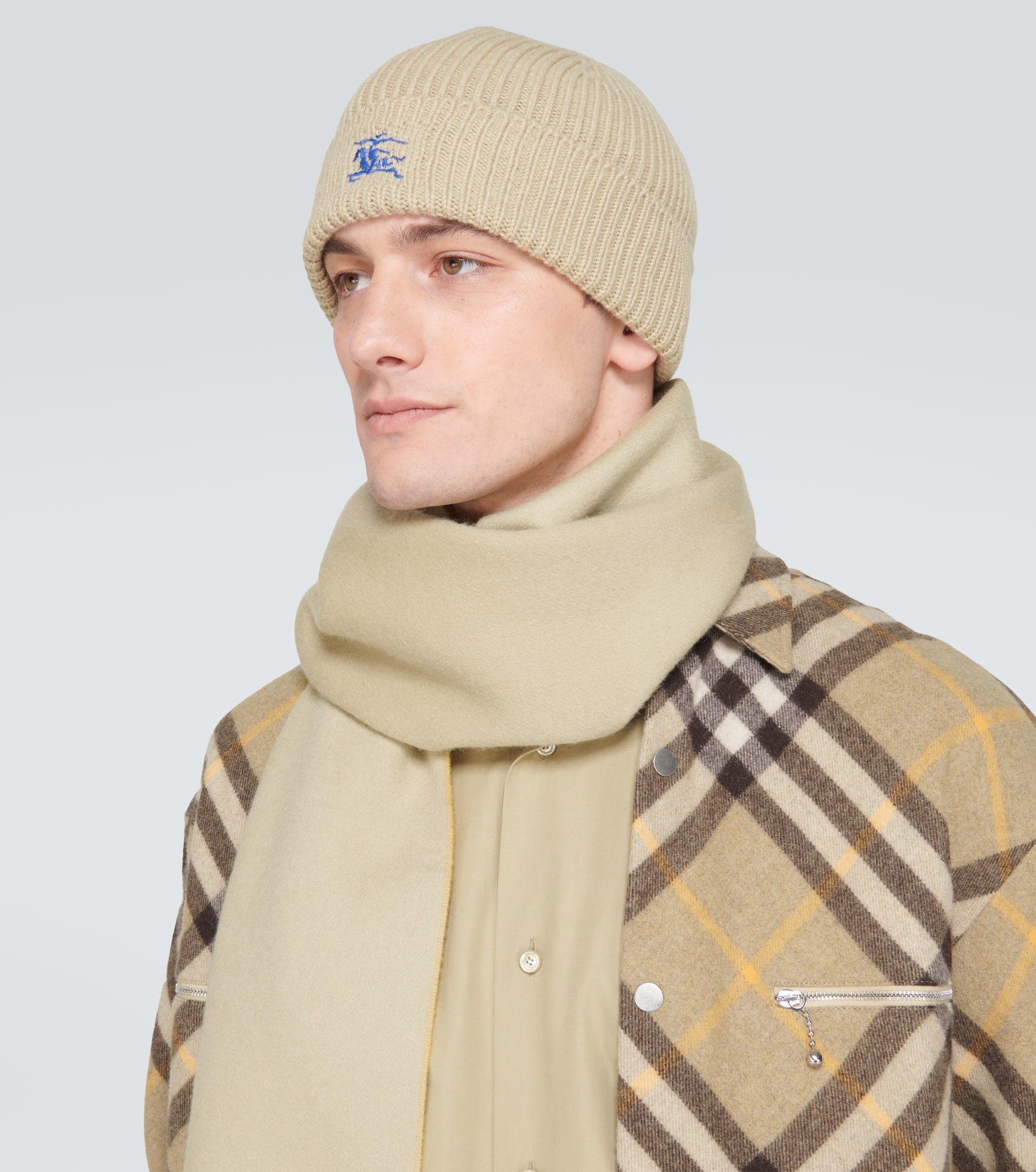 EKD ribbed-knit cashmere beanie - 3