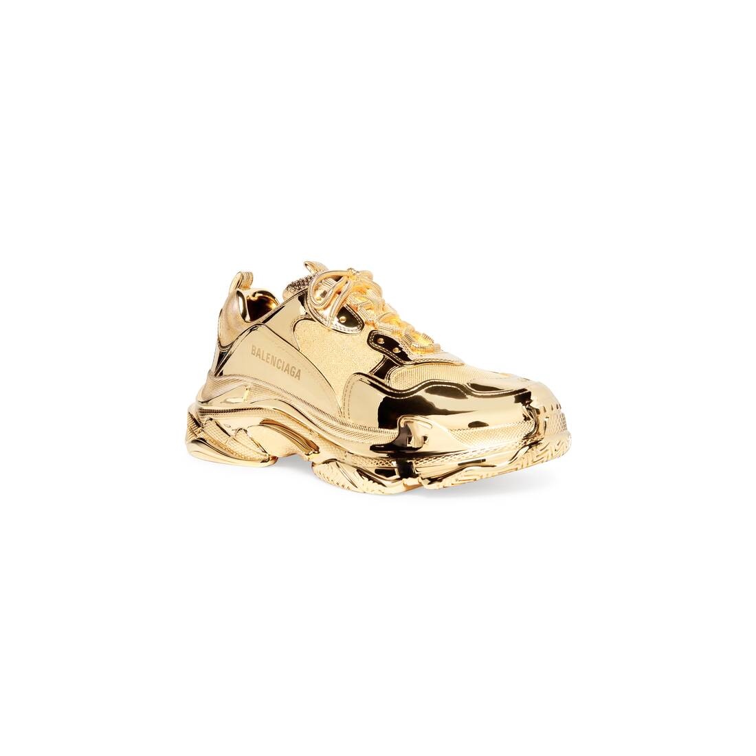 Triple S Sculpture in Gold - 2