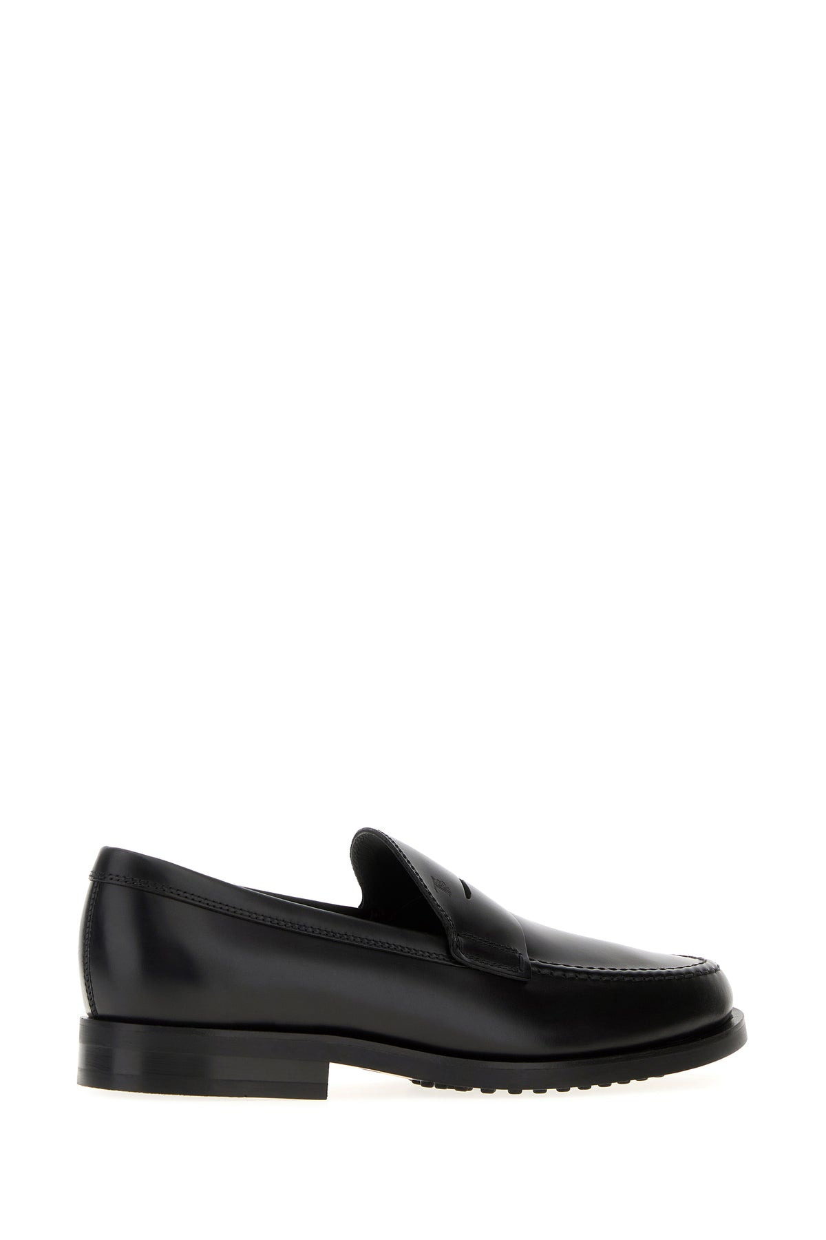 Black leather loafers - 3