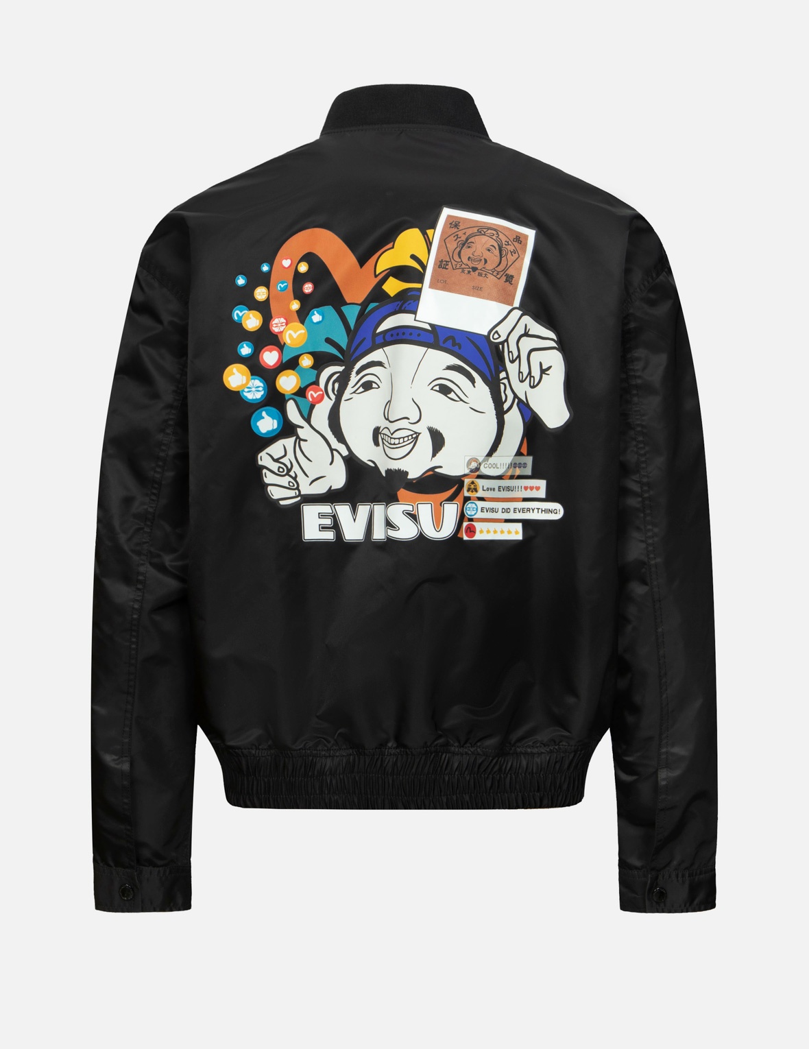 GODHEAD WITH SOCIAL MEDIA INSPIRED PRINT RELAX FIT JACKET - 2