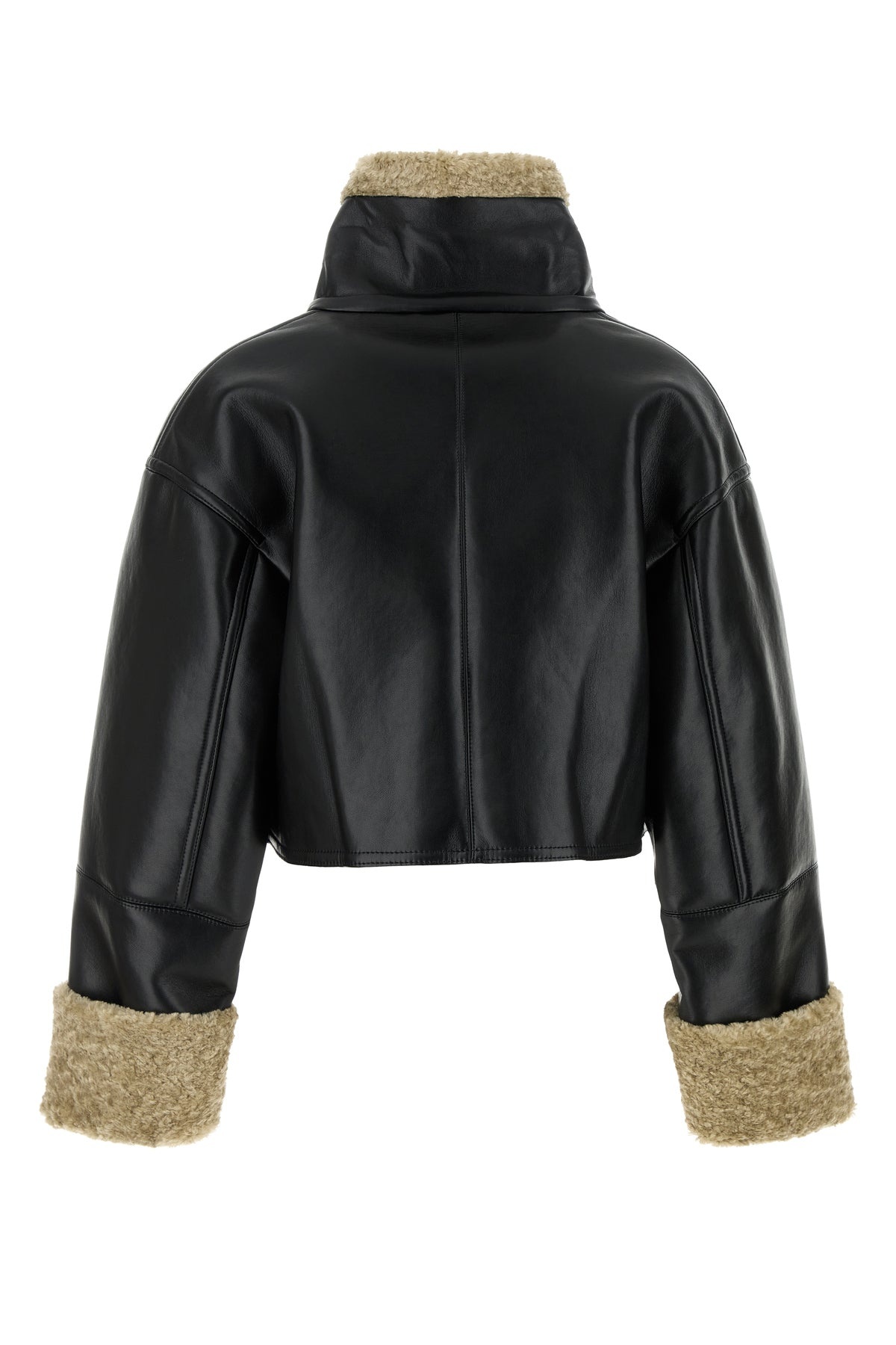 Black synthetic leather Jemma jacket - 2
