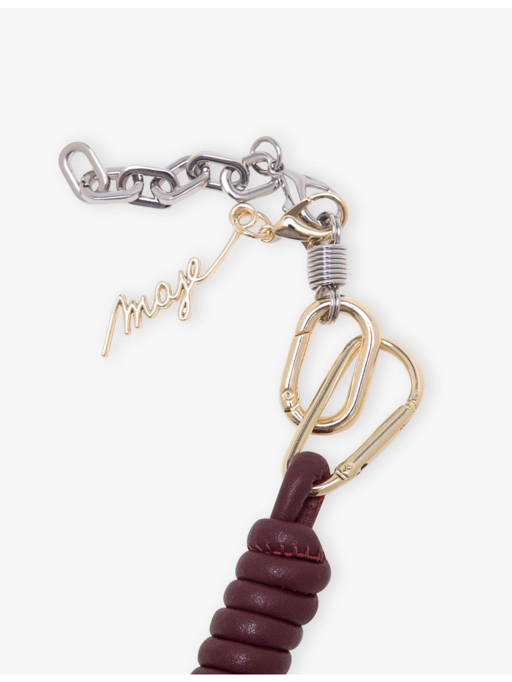 Knotted Leather Keyring - 2