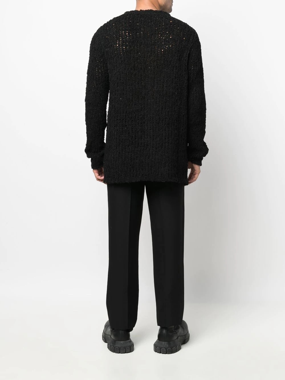 textured-knit jumper - 4