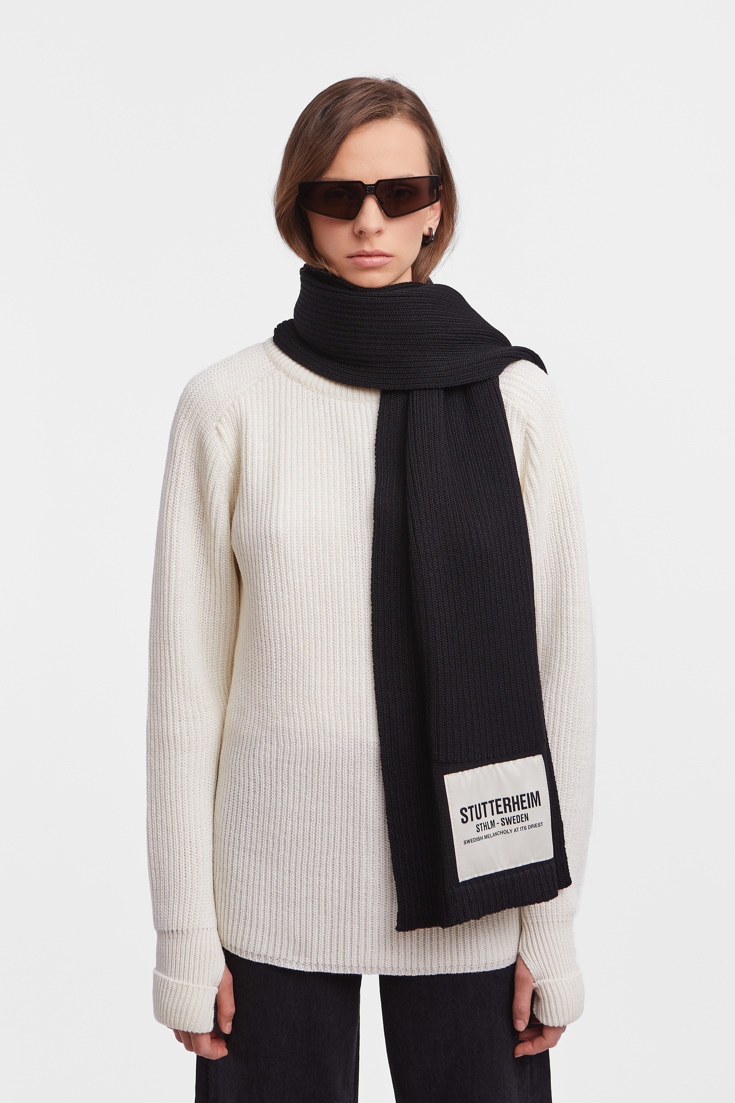 Wrap Scarf Black - 2