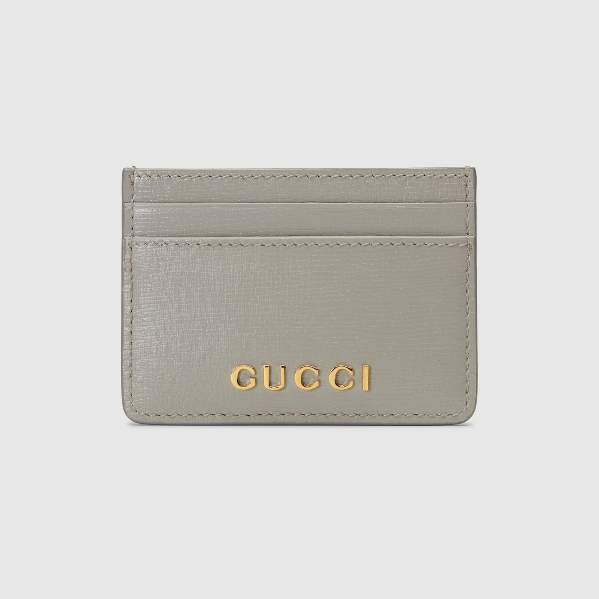 Card case with Gucci script - 1