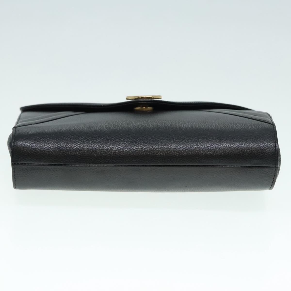 DIOR Hand Bag Leather Black Gold - 7