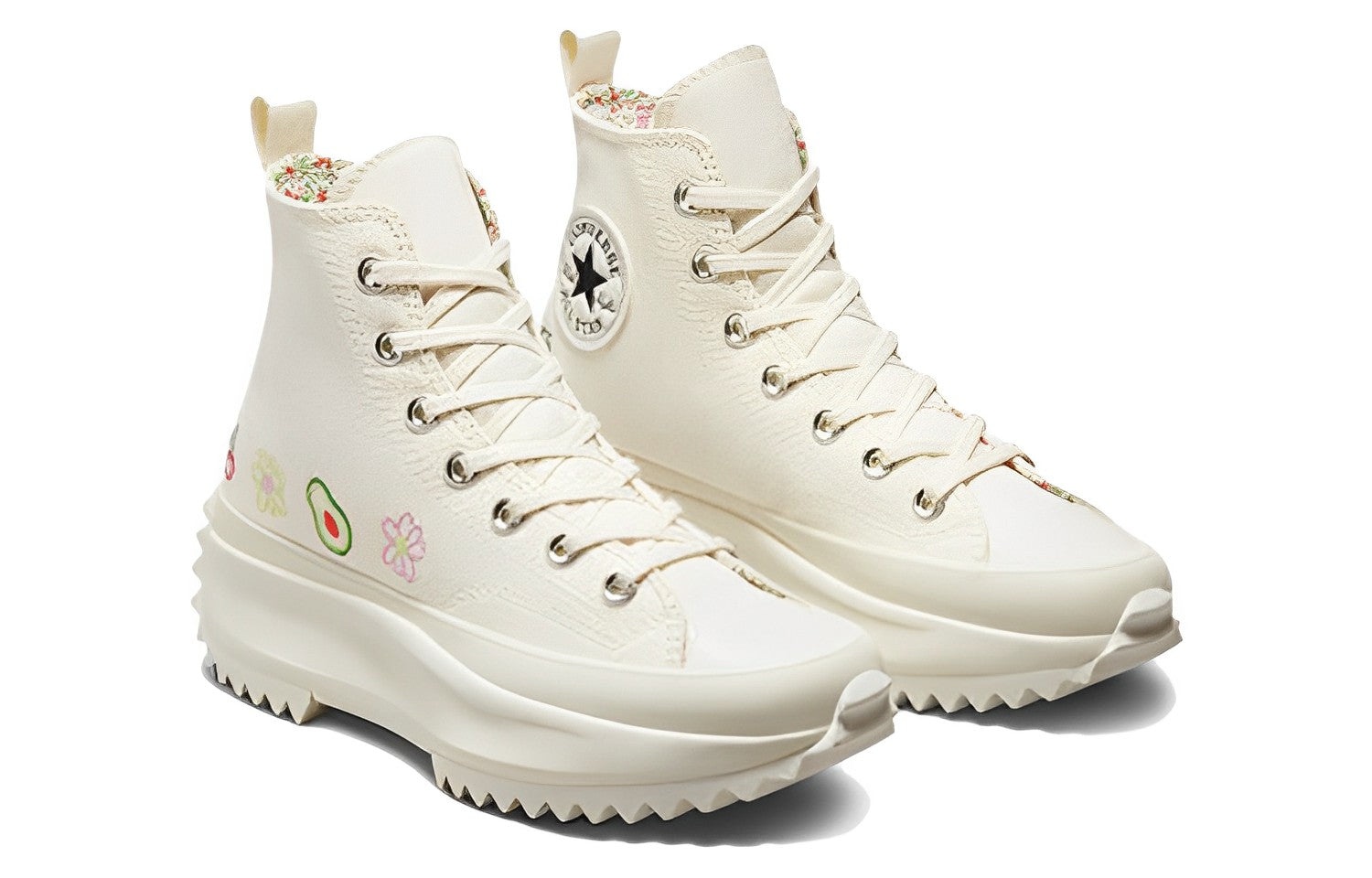 Converse Run Star Hike Platform High 'Embroidered Fruits & Florals' A03560C - 3