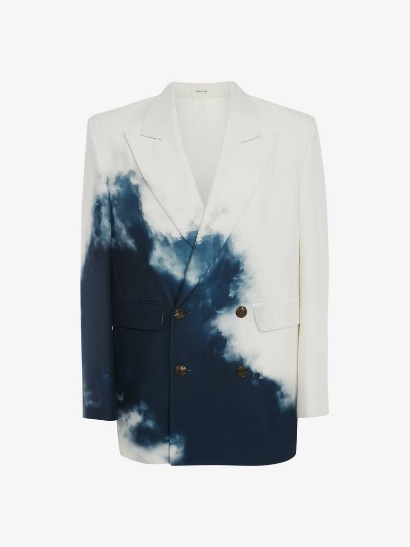 Blue Sky Double-breasted Jacket in Sky Blue - 1
