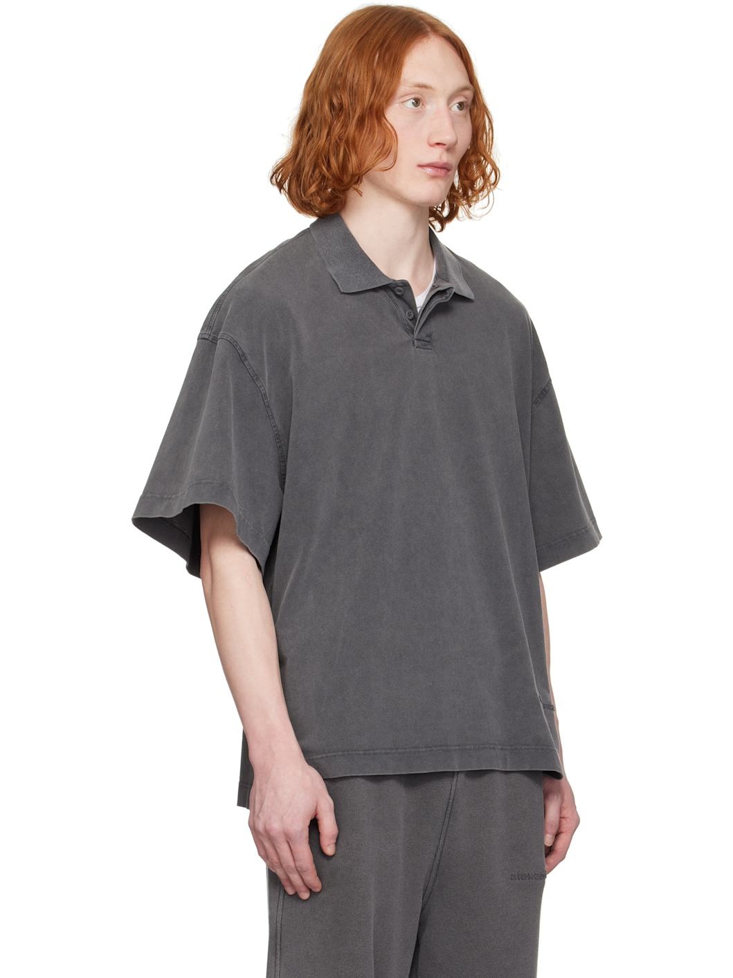 Gray Short-Sleeve Polo - 2