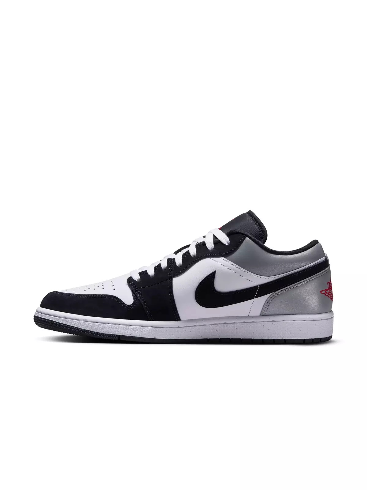 1 Low SE "White/Fire Red/Black/Matte Silver" Men's Shoe - 4