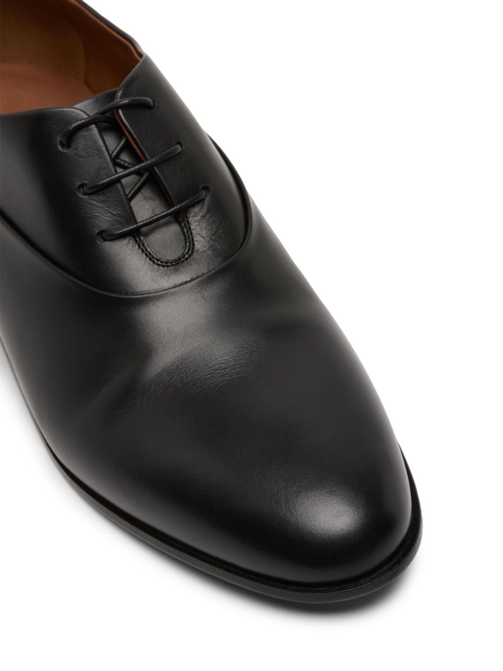laced leather oxford shoes - 4