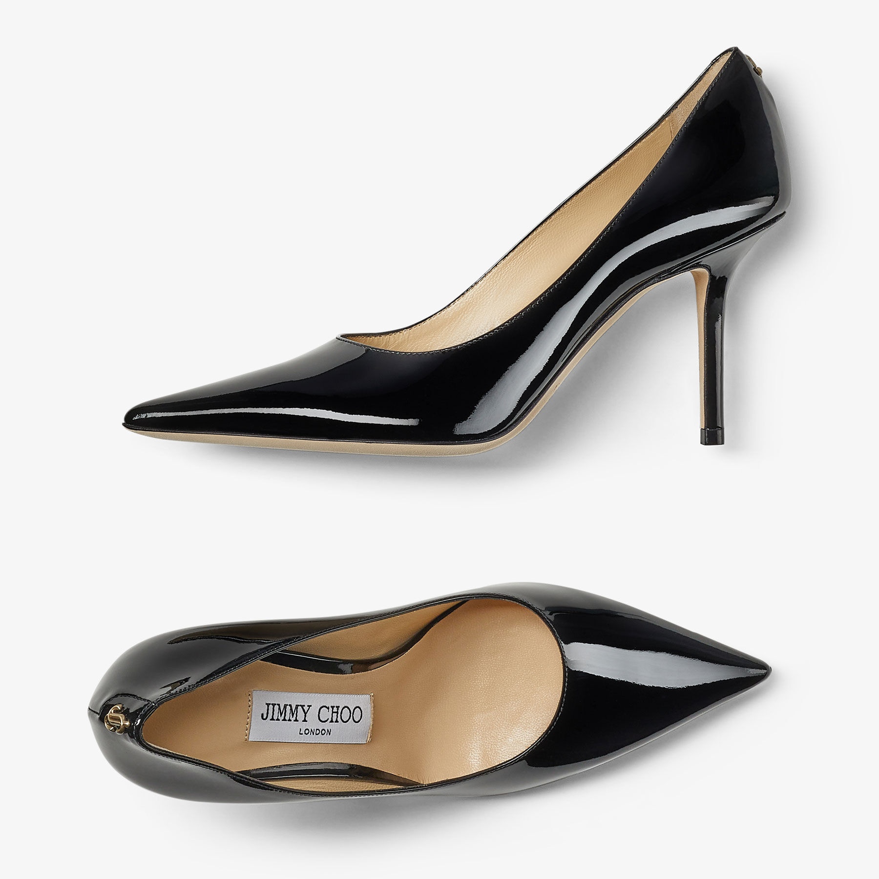 Love 85
Black Patent Leather Pumps with JC Emblem - 5