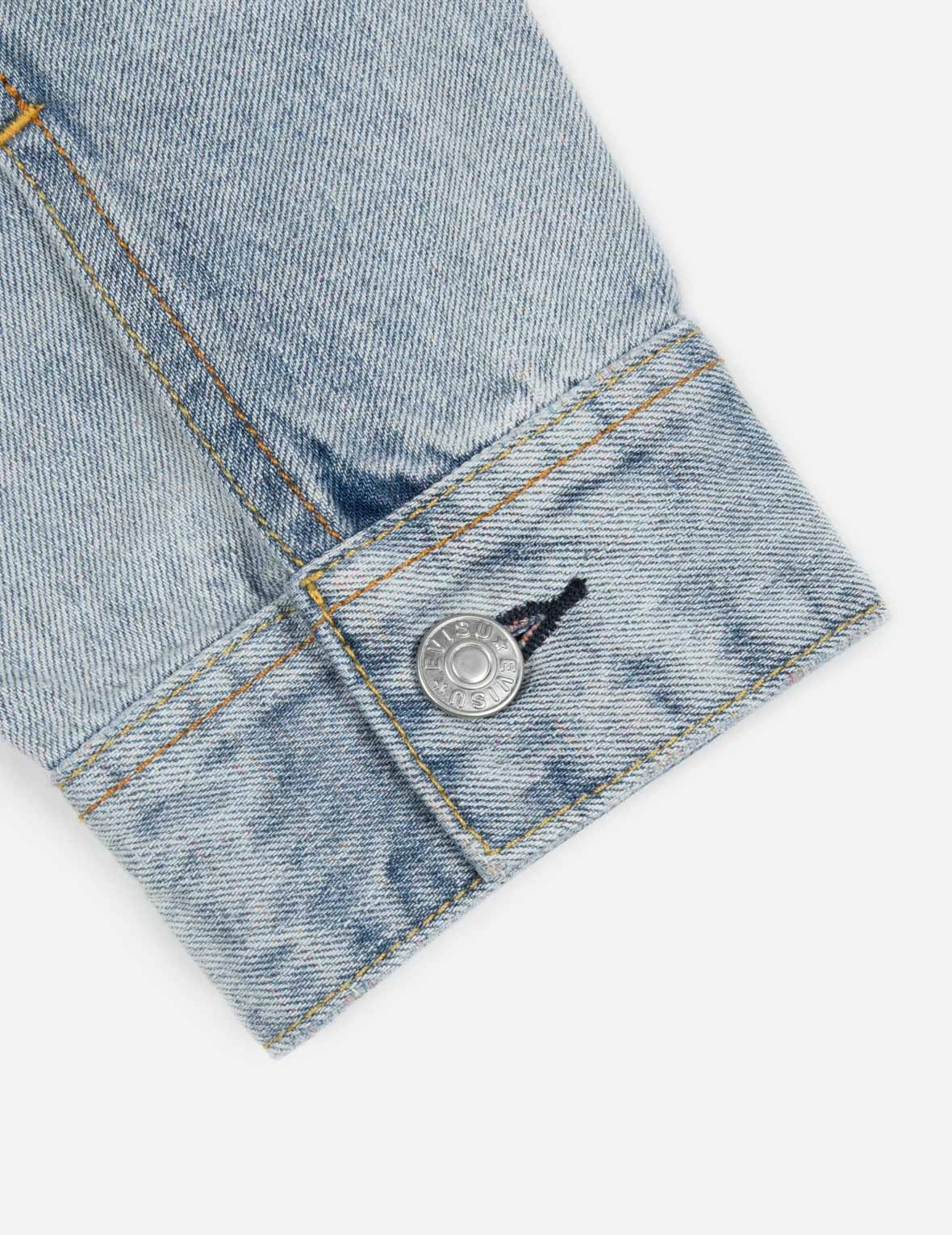 DISTRESSED SEAGULL DECONSTRUCTED LOOSE FIT DENIM JACKET - 10