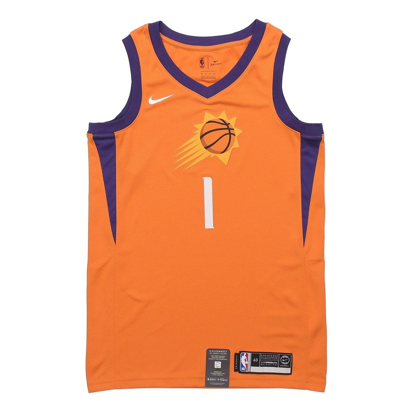 Nike NBA limited Jersey SW Fan Edition Phoenix Suns 1 Orange AT9813-843 - 1