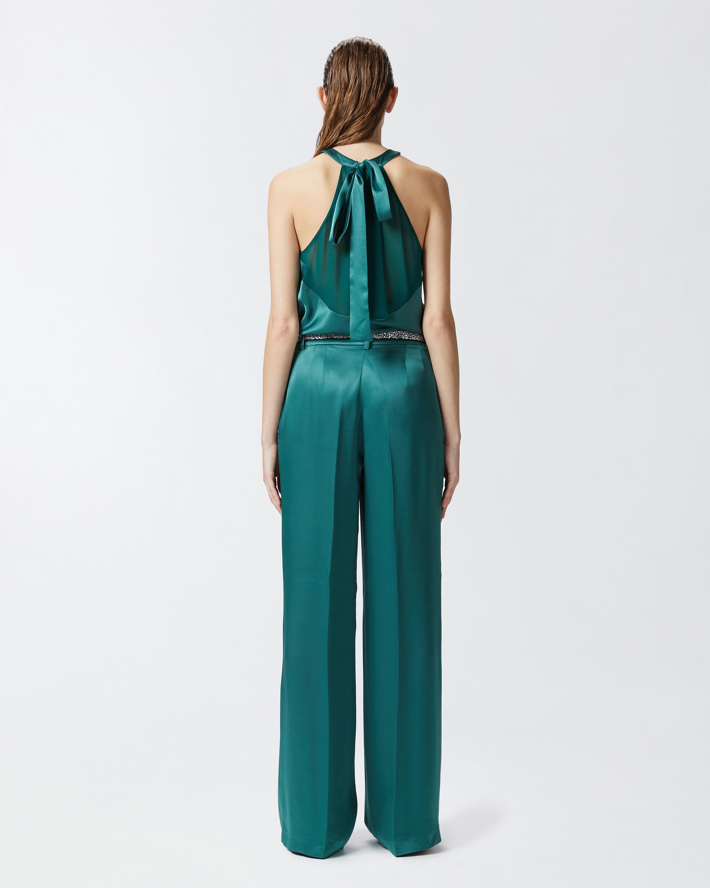 TAILORED SATIN TROUSERS - 4