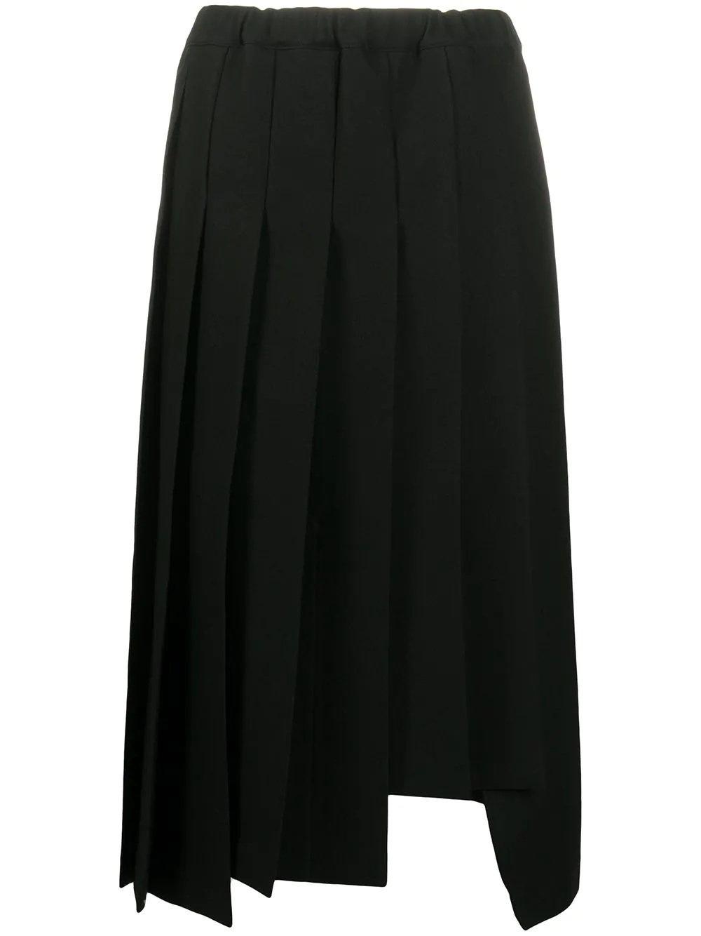 pleated mid-length skirt - 1