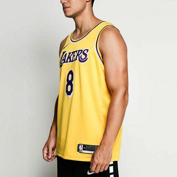 Nike SW Fan Edition Lakers Kobe No. 8 Season Team limited NBA Jersey Basketball Jersey/Vest Yellow A - 5