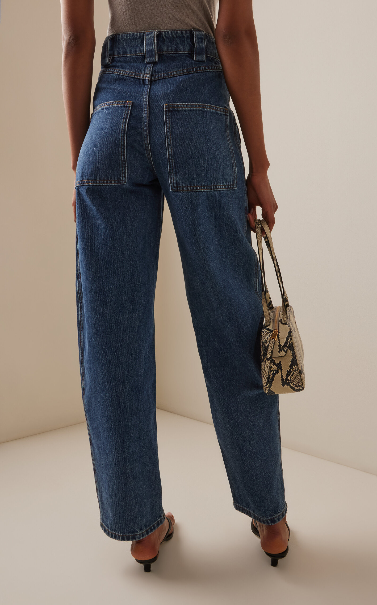 Denim Patch Pocket Pants navy - 4