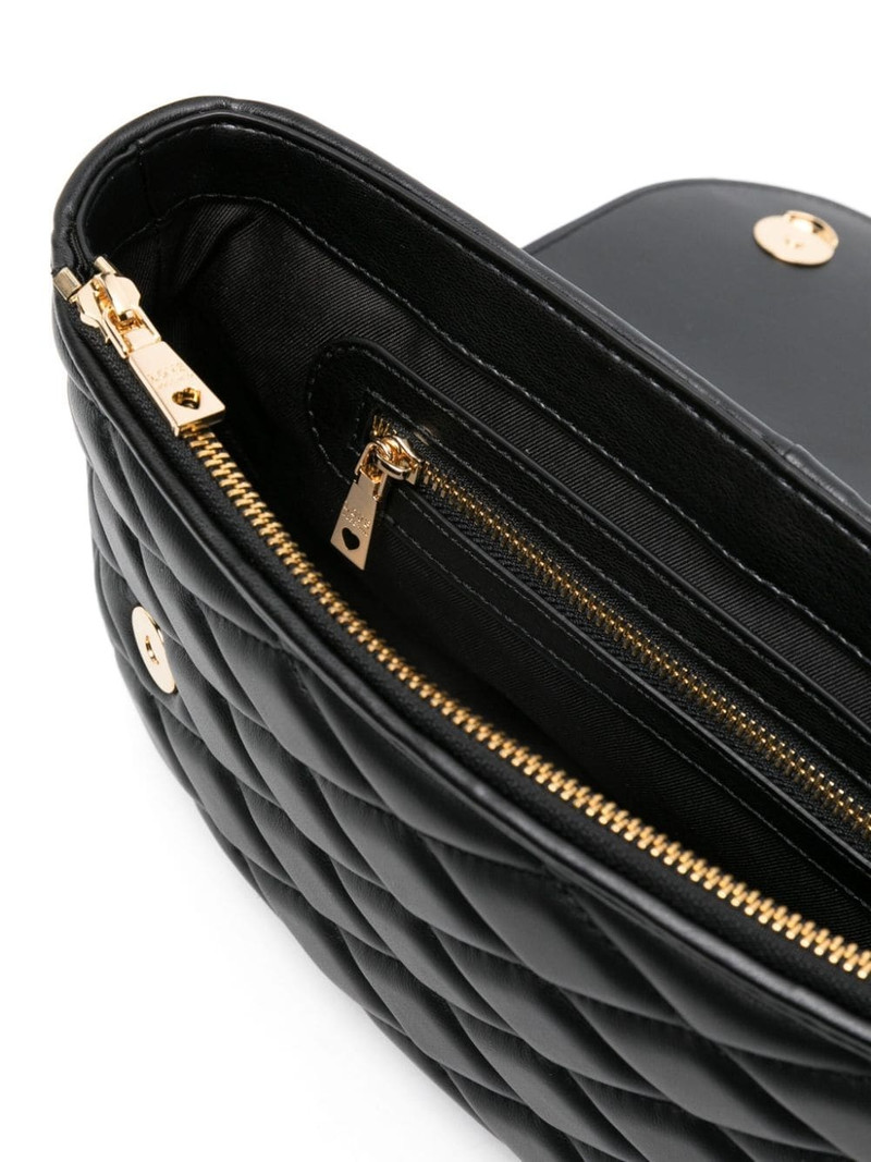 logo-lettering matelassÃ© shoulder bag 5