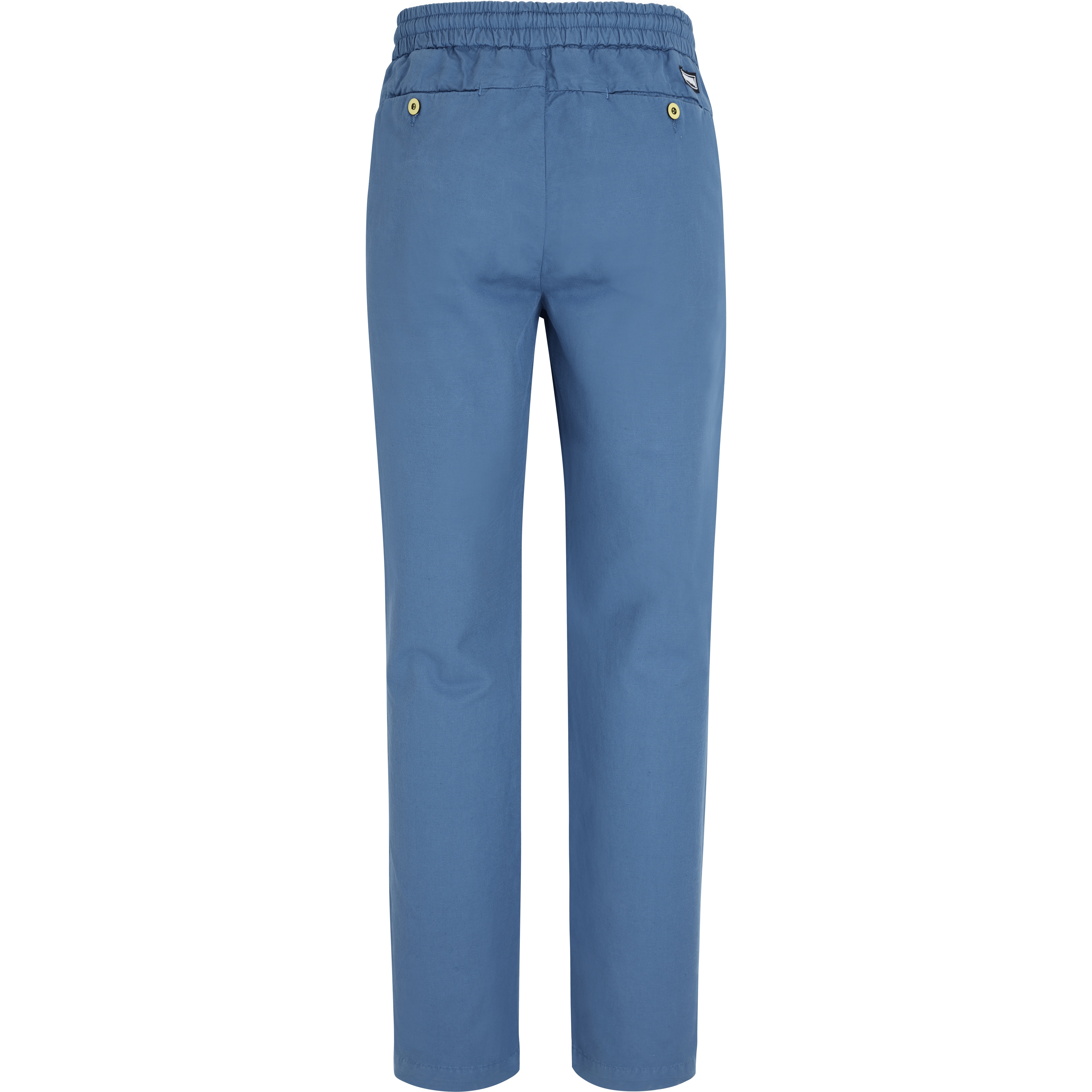 Men Cotton Linen Stretch Comfort Pants Solid - 2