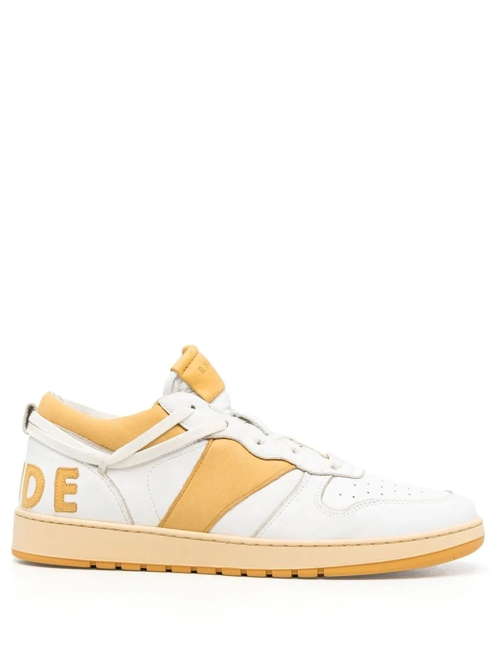 colour-block low-top sneakers - 1